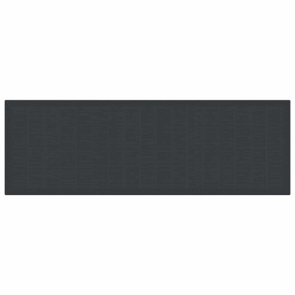 vidaXL Garten Essgruppe 11 pcs Anthrazit Kunststoff-Rattan