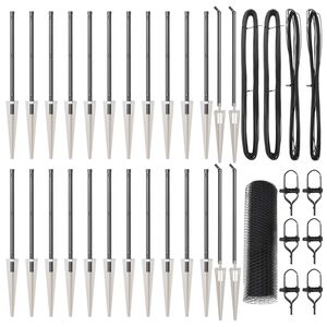 vidaXL Zaunpfosten Grau