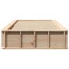 vidaXL Bettrahmen Wachsbraun 75 x 190 cm Massives Kiefernholz