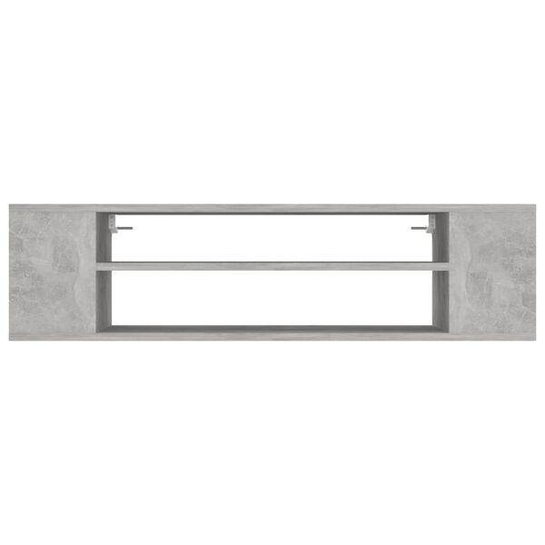 vidaXL TV-Hängeschrank Betongrau 100x30x26,5 cm Holzwerkstoff