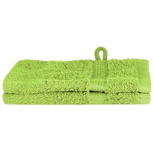 vidaXL G&auml;stetuch SOLUND 2 Stk. Gr&uuml;n 15 x 21 cm 550 gsm