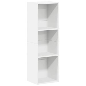 vidaXL B&uuml;cherregal/TV-Schrank Wei&szlig; 36x30x114 cm Holzwerkstoff