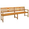 vidaXL Bank Outdoor Natur 220 x 55,5 x 90 cm Massivholz Akazie
