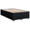 vidaXL Boxspringbett mit Matratze Schwarz 80x200 cm Stoff