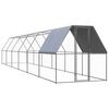 vidaXL Outdoor-H&uuml;hnerk&auml;fig 2x12x2 m Verzinkter Stahl