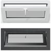 vidaXL Kellerfenster RISOR 90 x 40 cm PVC und klares, glattes Glas