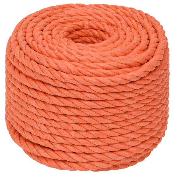 vidaXL Arbeitsseil Orange 12 mm 50 m Polypropylen