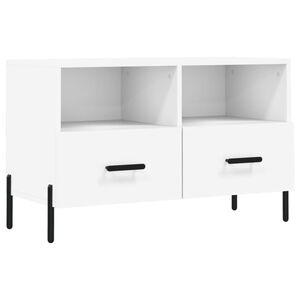 vidaXL TV-Schrank Wei&szlig; 80x36x50 cm Holzwerkstoff
