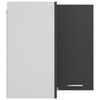 vidaXL Eckhängeschrank Grau 57x57x60 cm Holzwerkstoff