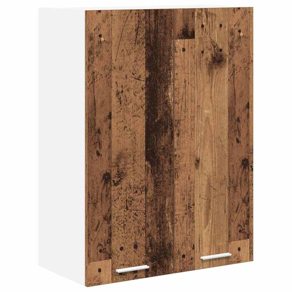 vidaXL H&auml;ngeschrank mit Speicher Altholz 60 x 31 x 80 cm Holzwerkstoff