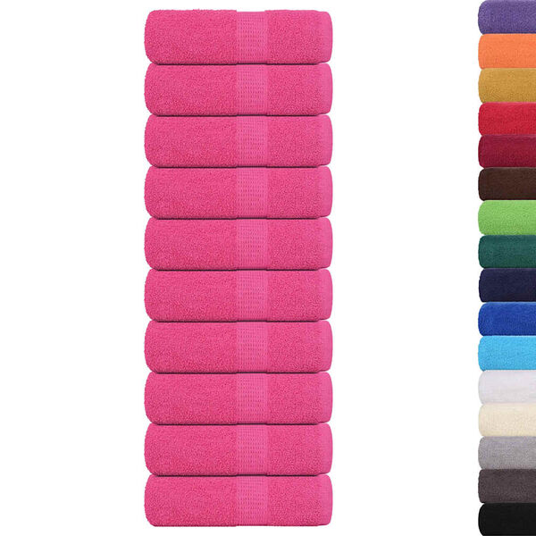 vidaXL G&auml;stet&uuml;cher FROGN 10 Stk. Rosa 30x50 cm 360 g/m&sup2;