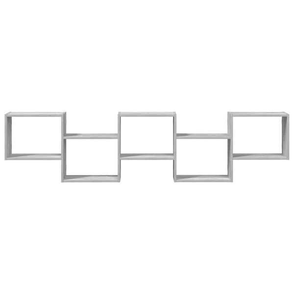 vidaXL W&uuml;rfelregal 5 F&auml;cher Grau Sonoma Holzwerkstoff