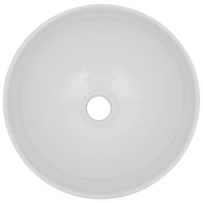 vidaXL 2-tlg. Badmöbel-Set Keramik Weiß