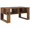 vidaXL Couchtisch mit Speicher Altholz 92 x 53 x 45 cm Holzwerkstoff