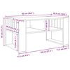 vidaXL Couchtisch Wei&szlig; 92 x 49,5 x 45 cm Holzwerkstoff