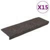 vidaXL Stufenmatten Selbstklebend 15 Stk. 65x21x4 cm Anthrazit