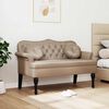 vidaXL Chesterfield Bank Cappuccino 120,5 x 65 x 75 cm Kunstleder