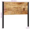 vidaXL Kopfteil 120 cm Massivholz Mango und Eisen