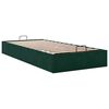 vidaXL Ottoman-Bett ohne Matratze Dunkelgr&uuml;n 100x200 cm Samt