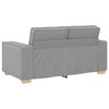 vidaXL 2-teiliges Sofa-Set mit Kissen, wolkengrauer Stoff