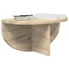 vidaXL Wandregal 2 pcs Sonoma-Eiche 38 x 19 x 19 cm Holzwerkstoff