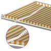 vidaXL Automatische Markise mit LED & Windsensor 600x300 cm Gelb/Wei&szlig;