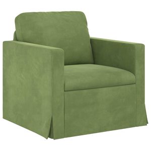 vidaXL Sofa Hellgr&uuml;n 78 x 78 x 80 cm Samt