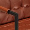 vidaXL 3-Sitzer-Sofa Braun Echtes Ziegenleder