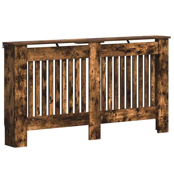 vidaXL Heizk&ouml;rperabdeckung Ger&auml;ucherte Eiche 152 x 19 x 81,5 cm