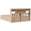 vidaXL Massivholzbett mit Regal ohne Matratze 180x200 cm Kiefernholz