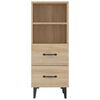 vidaXL Sideboard Sonoma-Eiche 34,5x34x90 cm Holzwerkstoff