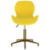 vidaXL Esszimmerstühle 4 Stk. Drehbar Gelb Samt