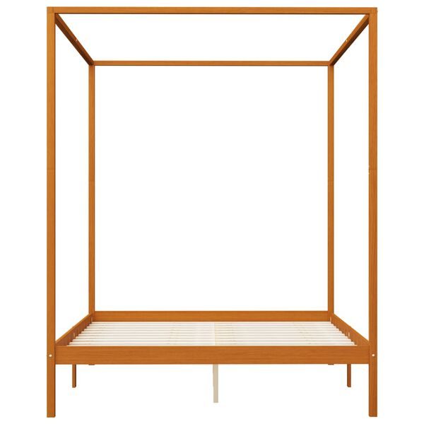 vidaXL Himmelbett-Gestell mit 4 Schubladen Massivholz Kiefer 160x200cm