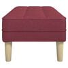 vidaXL Bank mit Kissen Weinrot 113 x 57 x 39 cm Stoff