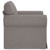 vidaXL Sofa Taupe Gesamtabmessungen: 95 x 82 x 80 cm (B x T x H) Samt