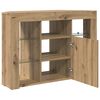 vidaXL Eck-LED-TV-Schrank Artisan-Eiche 100x40x68cm Holzwerkstoff