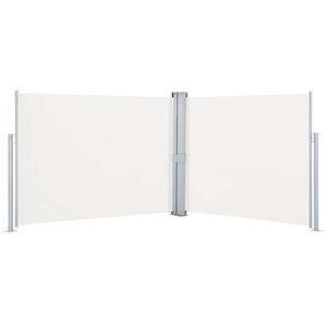 vidaXL Ausziehbare Seitenmarkise Creme 170 x 1000 cm