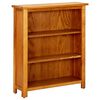 vidaXL B&uuml;cherregal 3 F&auml;cher 70x22,5x82 cm Massivholz Eiche