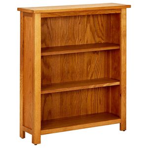 vidaXL B&uuml;cherregal 3 F&auml;cher 70x22,5x82 cm Massivholz Eiche