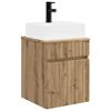 vidaXL Wandmontierter Waschbecken Vanity Artisan-Eiche