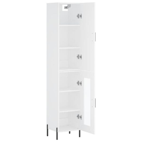 vidaXL Highboard Wei&szlig; 34,5x34x180 cm Holzwerkstoff