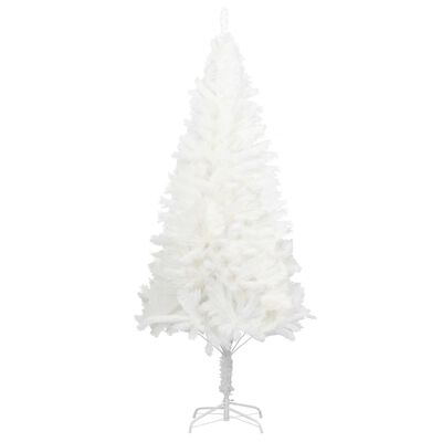vidaXL Künstlicher Weihnachtsbaum Naturgetreue Nadeln Weiß 210 cm