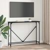 vidaXL Konsolentisch Schwarz Eichen-Optik 102 x 23 x 75 cm