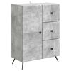 vidaXL Sideboard Betongrau 66 x 34,5 x 90 cm Holzwerkstoff