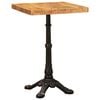 vidaXL Bistrotisch 50 x 50 x 76 cm Massivholz Mango Braun Quadratisch