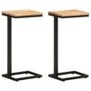 vidaXL Beistelltische 2 Stk. 31,5x24,5x64,5 cm Massivholz Akazie