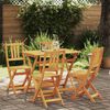 vidaXL Garten Bistro Set 5 pcs Braun Akazie Massivholz