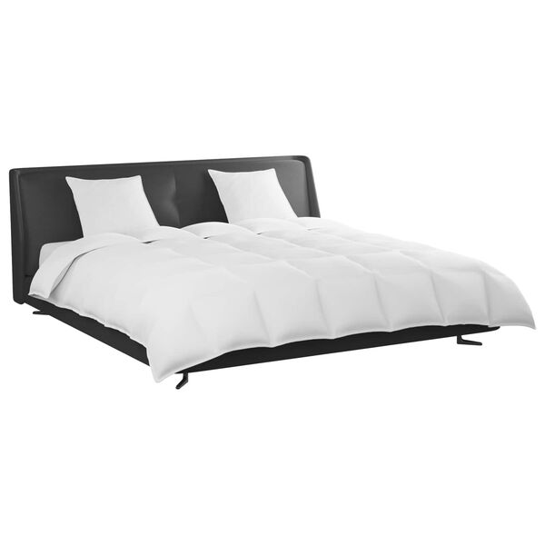 vidaXL Bettdecken Set mit Kissen 3 pcs Wei&szlig; Daunenfeder