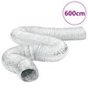 vidaXL L&uuml;ftungsschlauch Aluminium 6 m &Oslash;12,5 cm