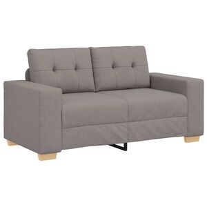vidaXL Loveseat-Sofa Taupe 120 cm Stoff